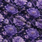 Midnight Lavender Pattern 6 Fleece Fabric — fleece fabric folded close-up preview (mv-fleece-v1:lying)