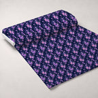 Midnight Lavender Pattern 8 Fleece Fabric — fleece fabric unrolled bolt preview (mv-fleece-v1:bolt)
