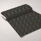 Midnight Monarchs Pattern 1 Fleece Fabric — fleece fabric unrolled bolt preview (mv-fleece-v1:bolt)