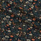 Midnight Monarchs Pattern 1 Fleece Fabric — fleece fabric folded close-up preview (mv-fleece-v1:lying)