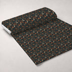 Midnight Monarchs Pattern 9 Fleece Fabric — fleece fabric unrolled bolt preview (mv-fleece-v1:bolt)