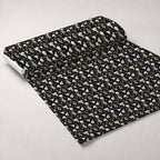 Midnight Moonflowers Pattern 10 Fleece Fabric — fleece fabric unrolled bolt preview (mv-fleece-v1:bolt)
