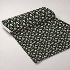 Midnight Moonflowers Pattern 11 Fleece Fabric — fleece fabric unrolled bolt preview (mv-fleece-v1:bolt)