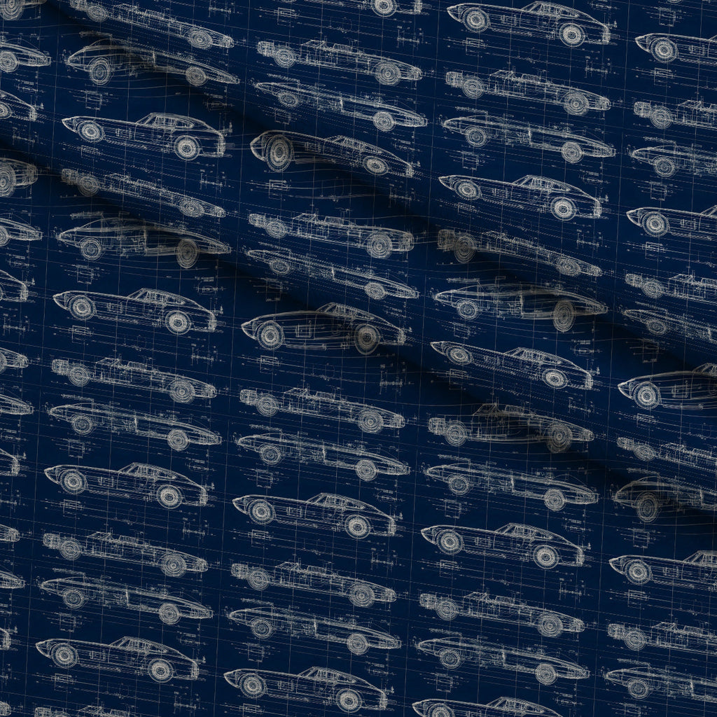 Midnight Motorworks Pattern 1 Fleece Fabric — fleece fabric folded close-up preview (mv-fleece-v1:lying)