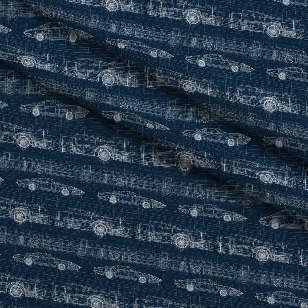 Midnight Motorworks Pattern 8 Fleece Fabric — fleece fabric folded close-up preview (mv-fleece-v1:lying)