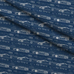 Midnight Motorworks Pattern 9 Fleece Fabric — fleece fabric folded close-up preview (mv-fleece-v1:lying)