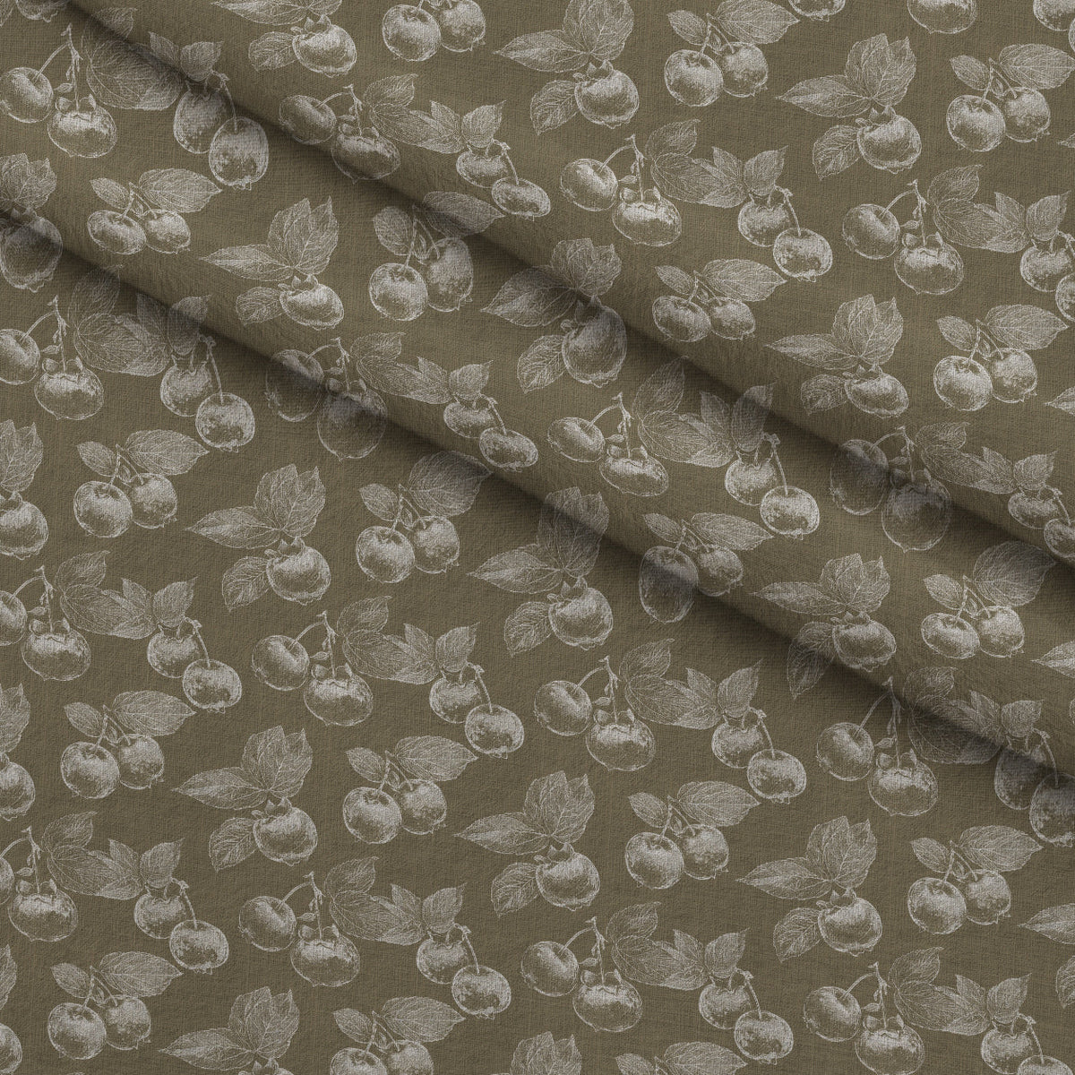 Midnight Orchard Pattern 4 Fleece Fabric — fleece fabric folded close-up preview (mv-fleece-v1:lying)