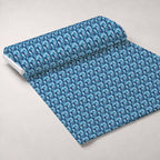 Midnight Poinsettia Pattern 10 Fleece Fabric — fleece fabric unrolled bolt preview (mv-fleece-v1:bolt)