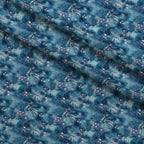 Midnight Poinsettia Pattern 6 Fleece Fabric — fleece fabric folded close-up preview (mv-fleece-v1:lying)