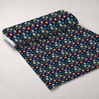 Midnight Starbursts Pattern 5 Fleece Fabric — fleece fabric unrolled bolt preview (mv-fleece-v1:bolt)