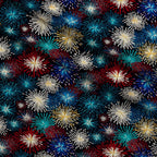 Midnight Starbursts Pattern 5 Fleece Fabric — fleece fabric folded close-up preview (mv-fleece-v1:lying)