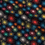 Midnight Starbursts Pattern 6 Fleece Fabric — fleece fabric folded close-up preview (mv-fleece-v1:lying)