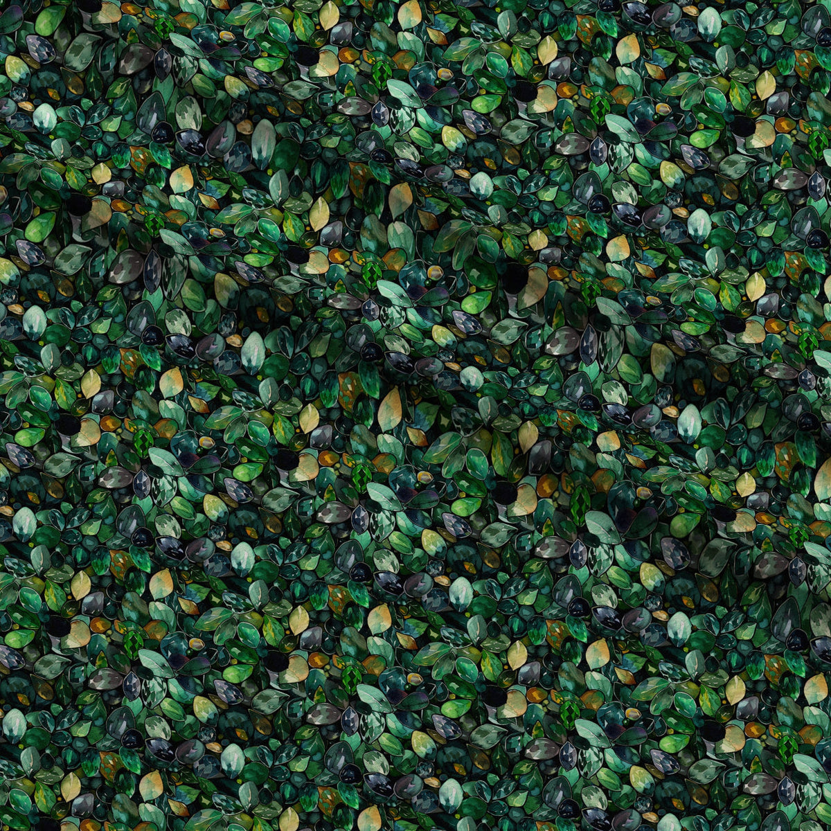 Midnight Sunflowers Pattern 1 Fleece Fabric — fleece fabric folded close-up preview (mv-fleece-v1:lying)
