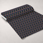 Midnight Sunflowers Pattern 17 Fleece Fabric — fleece fabric unrolled bolt preview (mv-fleece-v1:bolt)