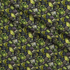 Midnight Sunflowers Pattern 2 Fleece Fabric — fleece fabric folded close-up preview (mv-fleece-v1:lying)