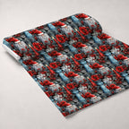 Midnight Yuletide Pattern 6 Fleece Fabric — fleece fabric unrolled bolt preview (mv-fleece-v1:bolt)