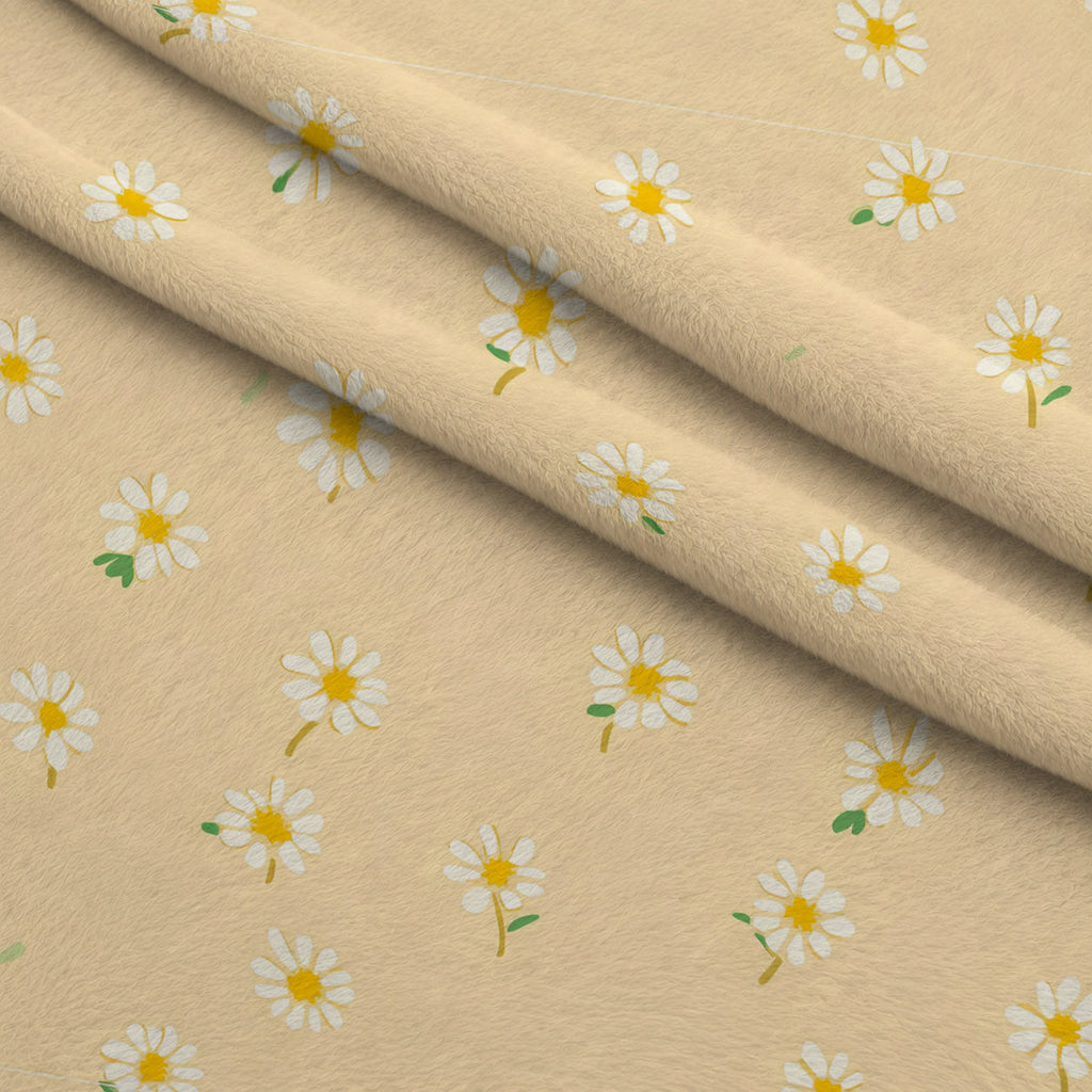 Mint Meadow Pattern 6 Fleece Fabric — fleece fabric folded close-up preview (mv-fleece-v1:lying)