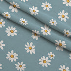 Mint Meadow Pattern 8 Fleece Fabric — fleece fabric folded close-up preview (mv-fleece-v1:lying)