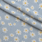 Mint Meadow Pattern 9 Fleece Fabric — fleece fabric folded close-up preview (mv-fleece-v1:lying)