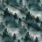 Misty Woodland Brook Pattern 3 Fleece Fabric — fleece fabric folded close-up preview (mv-fleece-v1:lying)