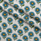 Mod Petal Pop Pattern 11 Fleece Fabric — fleece fabric folded close-up preview (mv-fleece-v1:lying)