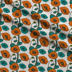 Mod Petal Pop Pattern 12 Fleece Fabric — fleece fabric folded close-up preview (mv-fleece-v1:lying)
