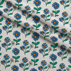 Mod Petal Pop Pattern 16 Fleece Fabric — fleece fabric folded close-up preview (mv-fleece-v1:lying)