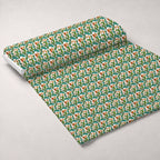 Mod Petal Pop Pattern 21 Fleece Fabric — fleece fabric unrolled bolt preview (mv-fleece-v1:bolt)