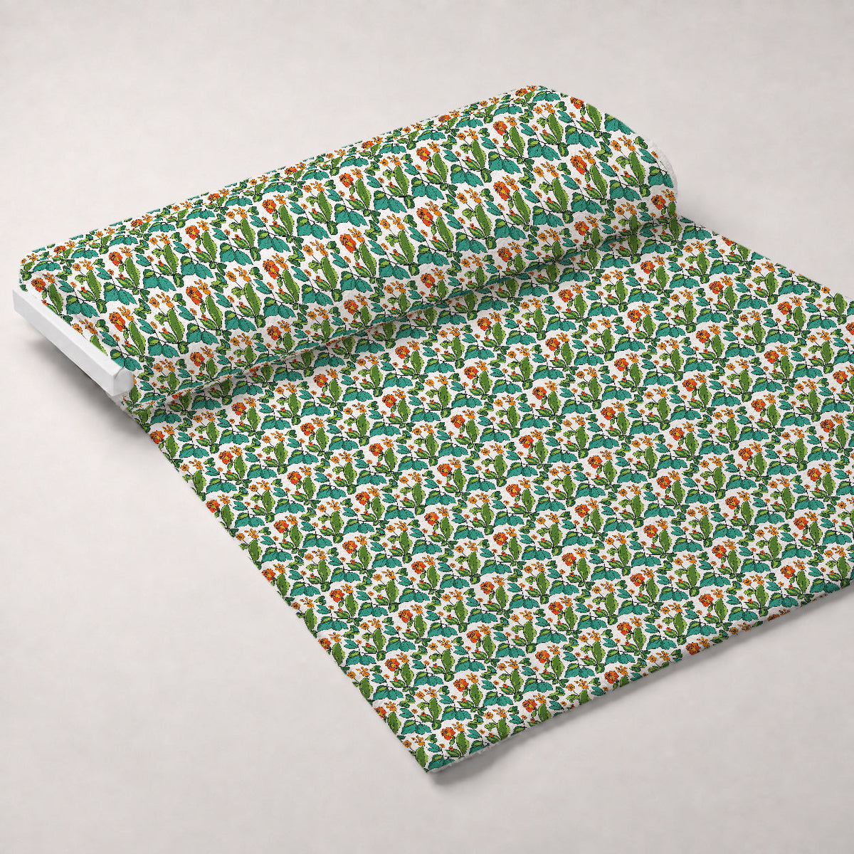 Mod Petal Pop Pattern 21 Fleece Fabric — fleece fabric unrolled bolt preview (mv-fleece-v1:bolt)