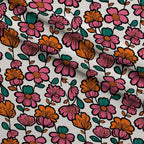 Mod Petal Pop Pattern 22 Fleece Fabric — fleece fabric folded close-up preview (mv-fleece-v1:lying)