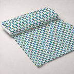 Mod Petal Pop Pattern 5 Fleece Fabric — fleece fabric unrolled bolt preview (mv-fleece-v1:bolt)