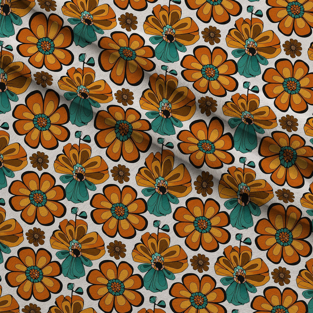 Mod Petal Pop Pattern 9 Fleece Fabric — fleece fabric folded close-up preview (mv-fleece-v1:lying)