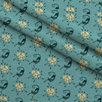 Mod Whiskers Pattern 2 Fleece Fabric — fleece fabric folded close-up preview (mv-fleece-v1:lying)