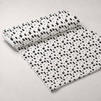 Monochrome Meows Pattern 18 Fleece Fabric — fleece fabric unrolled bolt preview (mv-fleece-v1:bolt)