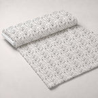 Monochrome Meows Pattern 5 Fleece Fabric — fleece fabric unrolled bolt preview (mv-fleece-v1:bolt)