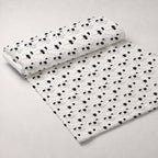 Monochrome Meows Pattern 6 Fleece Fabric — fleece fabric unrolled bolt preview (mv-fleece-v1:bolt)