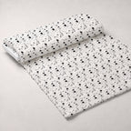 Monochrome Meows Pattern 7 Fleece Fabric — fleece fabric unrolled bolt preview (mv-fleece-v1:bolt)