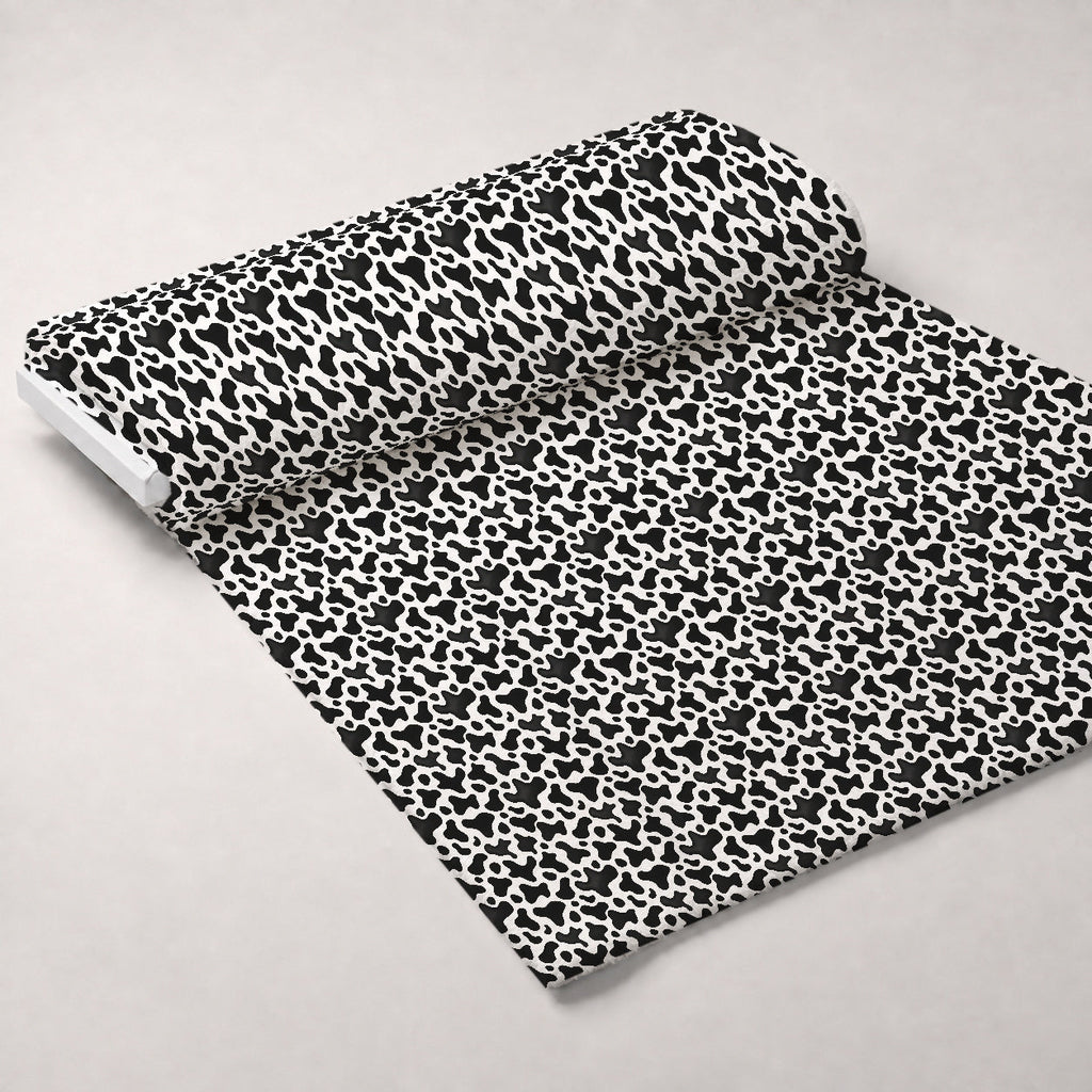 Moo Spots Pattern 3 Fleece Fabric — fleece fabric unrolled bolt preview (mv-fleece-v1:bolt)