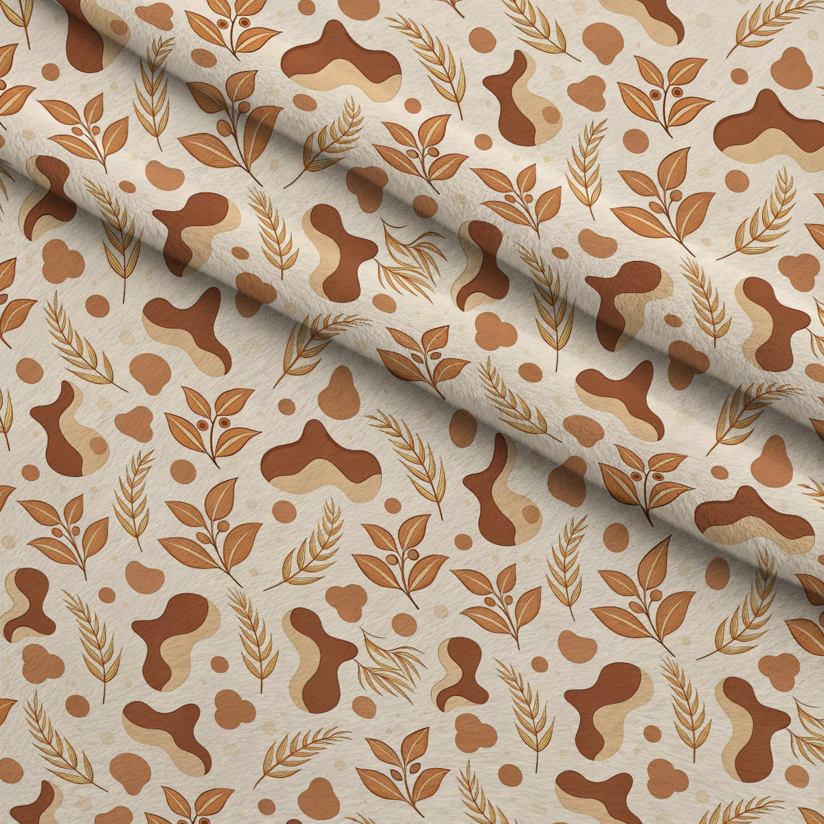 Moo Spots Pattern 5 Fleece Fabric — fleece fabric folded close-up preview (mv-fleece-v1:lying)