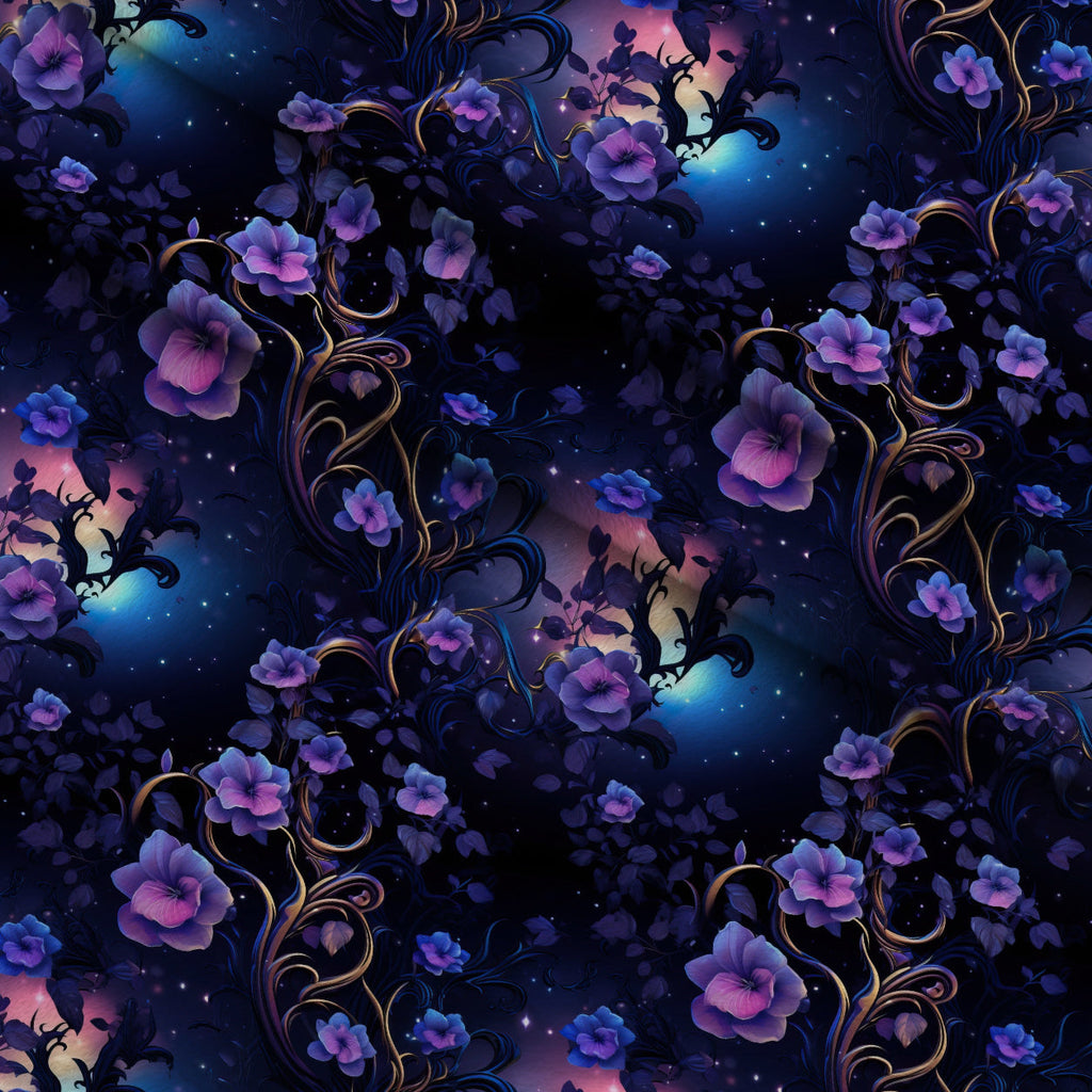 Moonlit Blooms Pattern 11 Fleece Fabric — fleece fabric folded close-up preview (mv-fleece-v1:lying)