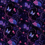 Moonlit Blooms Pattern 6 Fleece Fabric — fleece fabric folded close-up preview (mv-fleece-v1:lying)
