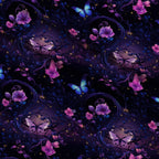 Moonlit Blooms Pattern 7 Fleece Fabric — fleece fabric folded close-up preview (mv-fleece-v1:lying)