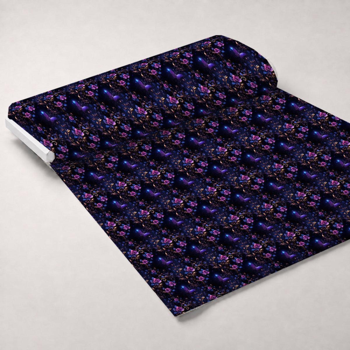 Moonlit Blooms Pattern 8 Fleece Fabric — fleece fabric unrolled bolt preview (mv-fleece-v1:bolt)