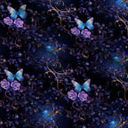 Moonlit Blooms Pattern 9 Fleece Fabric — fleece fabric folded close-up preview (mv-fleece-v1:lying)