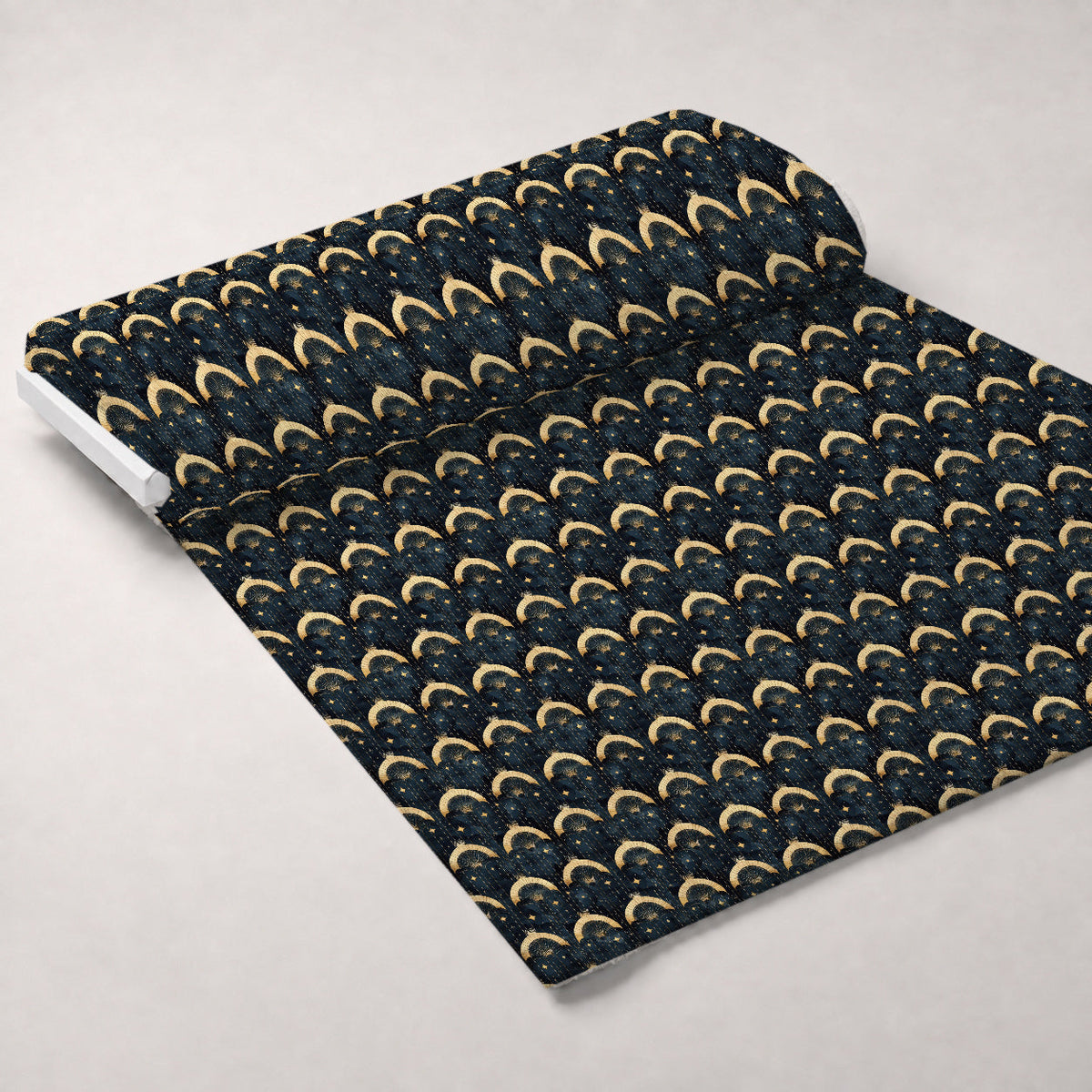 Moonlit Cathedral Pattern 1 Fleece Fabric — fleece fabric unrolled bolt preview (mv-fleece-v1:bolt)