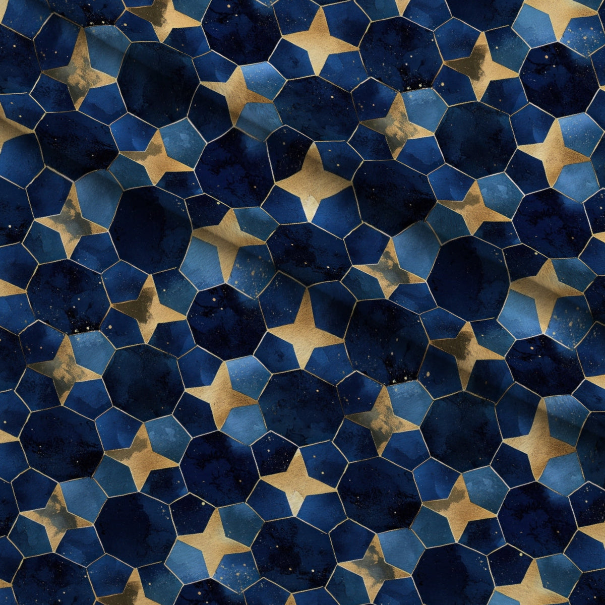 Moonlit Cathedral Pattern 12 Fleece Fabric — fleece fabric folded close-up preview (mv-fleece-v1:lying)