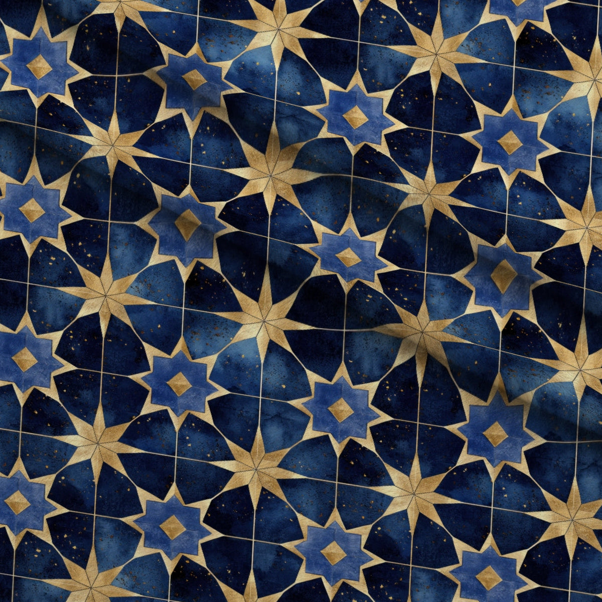 Moonlit Cathedral Pattern 17 Fleece Fabric — fleece fabric folded close-up preview (mv-fleece-v1:lying)