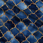Moonlit Cathedral Pattern 18 Fleece Fabric — fleece fabric folded close-up preview (mv-fleece-v1:lying)