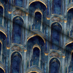 Moonlit Cathedral Pattern 23 Fleece Fabric — fleece fabric folded close-up preview (mv-fleece-v1:lying)