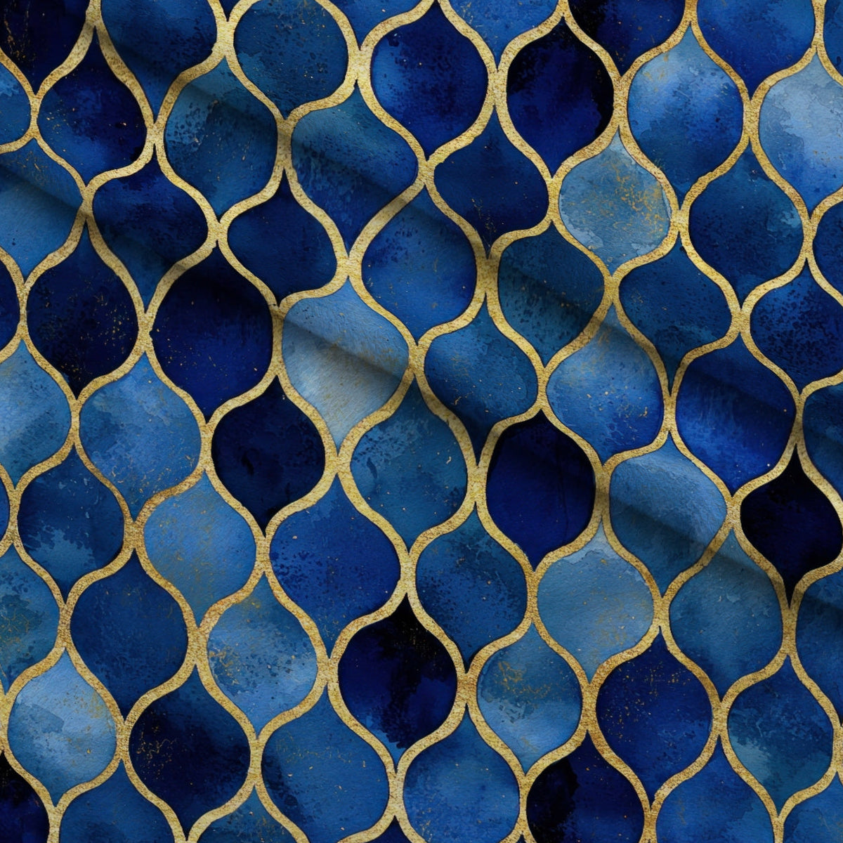 Moonlit Cathedral Pattern 5 Fleece Fabric — fleece fabric folded close-up preview (mv-fleece-v1:lying)